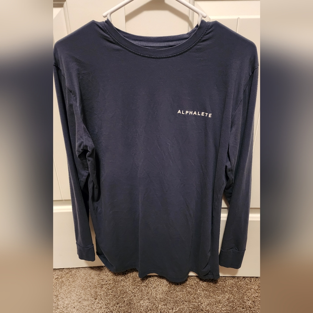Alphalete Athletics - Performance LS Tee - S - Navy